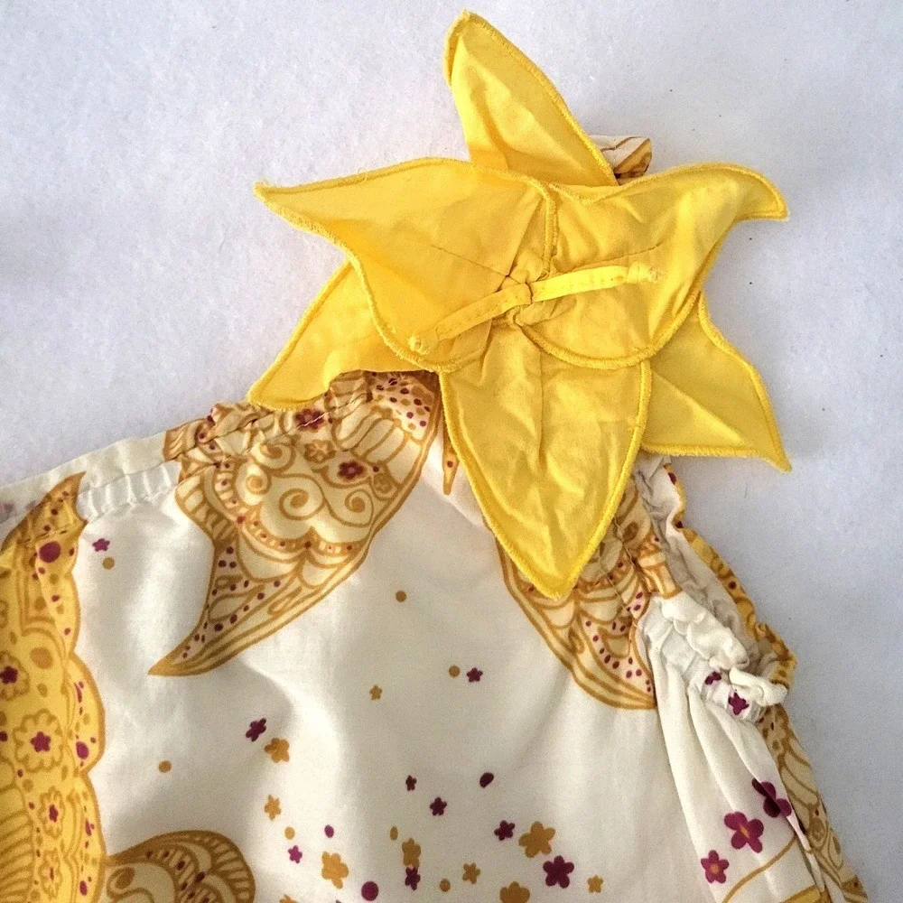 Baby Gap‎ Yellow Butterfly Ruffle Sundress Dress 2T Toddler Girls Lined Summer